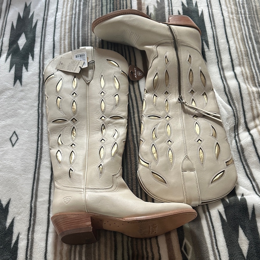 Ariat Women's Cream Knee high Boots 9.5